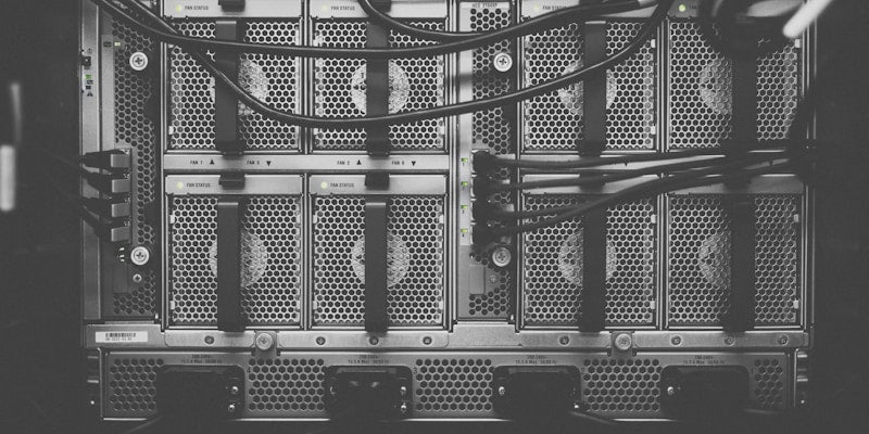 photo of computer cables